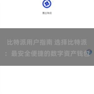 比特派用户指南 选择比特派：最安全便捷的数字资产钱包