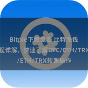 Bitpie下载免费 比特派钱包转账教程详解，快速了解BTC/ETH/TRX转账操作