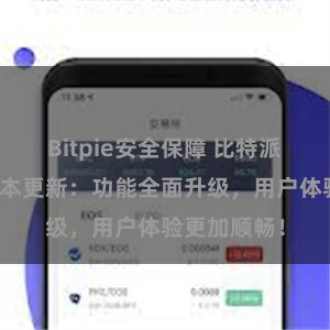 Bitpie安全保障 比特派钱包最新版本更新：功能全面升级，用户体验更加顺畅！