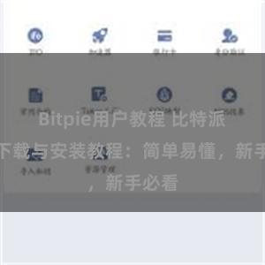 Bitpie用户教程 比特派钱包下载与安装教程：简单易懂，新手必看