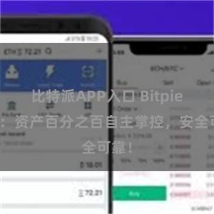 比特派APP入口 Bitpie钱包：资产百分之百自主掌控，安全可靠！