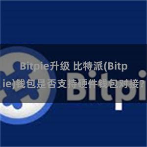 Bitpie升级 比特派(Bitpie)钱包是否支持硬件钱包对接？