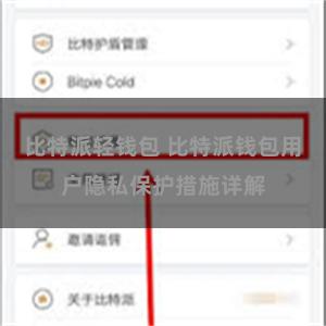 比特派轻钱包 比特派钱包用户隐私保护措施详解