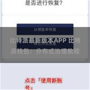 比特派最新版本APP 比特派钱包：分布式治理教程