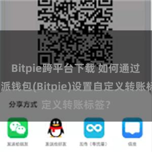 Bitpie跨平台下载 如何通过比特派钱包(Bitpie)设置自定义转账标签？