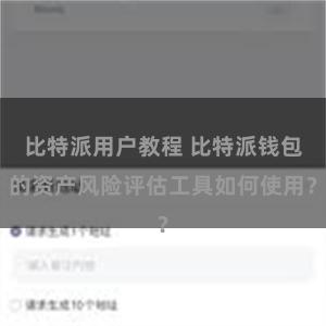 比特派用户教程 比特派钱包的资产风险评估工具如何使用？
