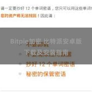 Bitpie加密 比特派安卓版下载及安装指南
