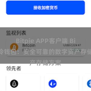 Bitpie APP客户端 Bitpie冷钱包：安全可靠的数字资产存储方案