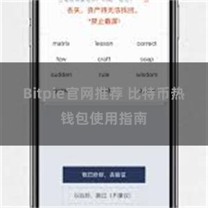 Bitpie官网推荐 比特币热钱包使用指南
