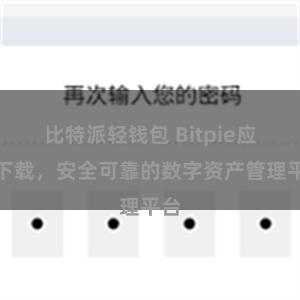 比特派轻钱包 Bitpie应用下载，安全可靠的数字资产管理平台