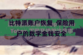 比特派账户恢复  保险用户的数字金钱安全